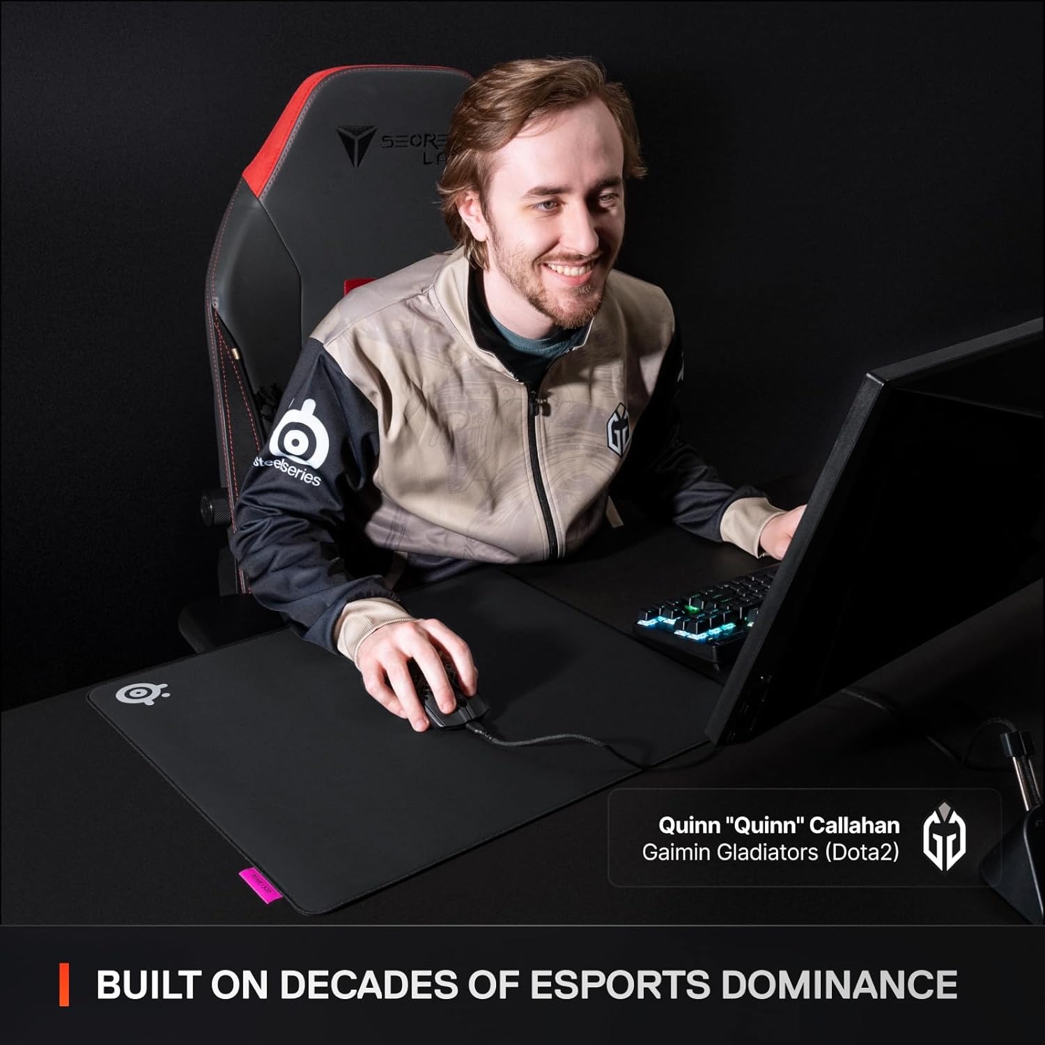 SteelSeries QcK XL Performance Speed Gaming Mousepad — Extra Density for a Smooth Glide — Low-Profile Edge Stitching — Non-Slip Neoprene Rubber Base — 15.75 x 34.43 inch — FPS, MOBAs, RTS, MMO - Image 8