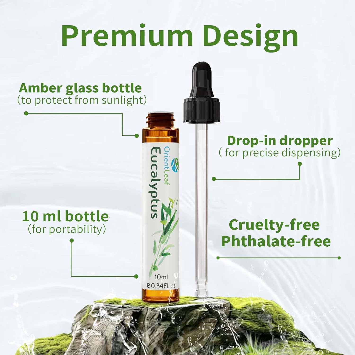 ORIENTLEAF Essential Oils Set for Diffusers, Aromatherapy Essential Oils Gifts for Women and Girls, Lavender, Eucalyptus, Lemongrass, Sweet Orange, Peppermint, Tea Tree (6x10ml) - Image 5