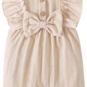 Mioglrie Newborn Baby Girl Clothes One Piece Jumpsuits Clothes Short Sleeve Rompers Summer Clothes for Baby