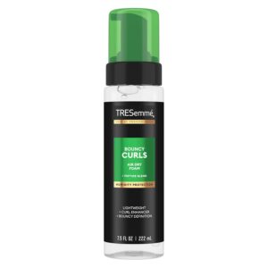 TRESemmé Air Dry Foam 1 ct Bouncy Curls Foam for Humidity Protection, with Peptide Blend, 7.5 fl oz