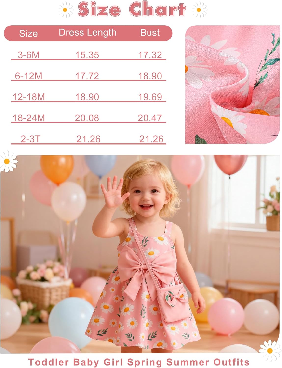 Toddler Baby Girl Dresses Summer Outfits Sleeveless Bowknot Clothes Infant Casual Sundress for Cute Girl Hat+Bag - Image 6