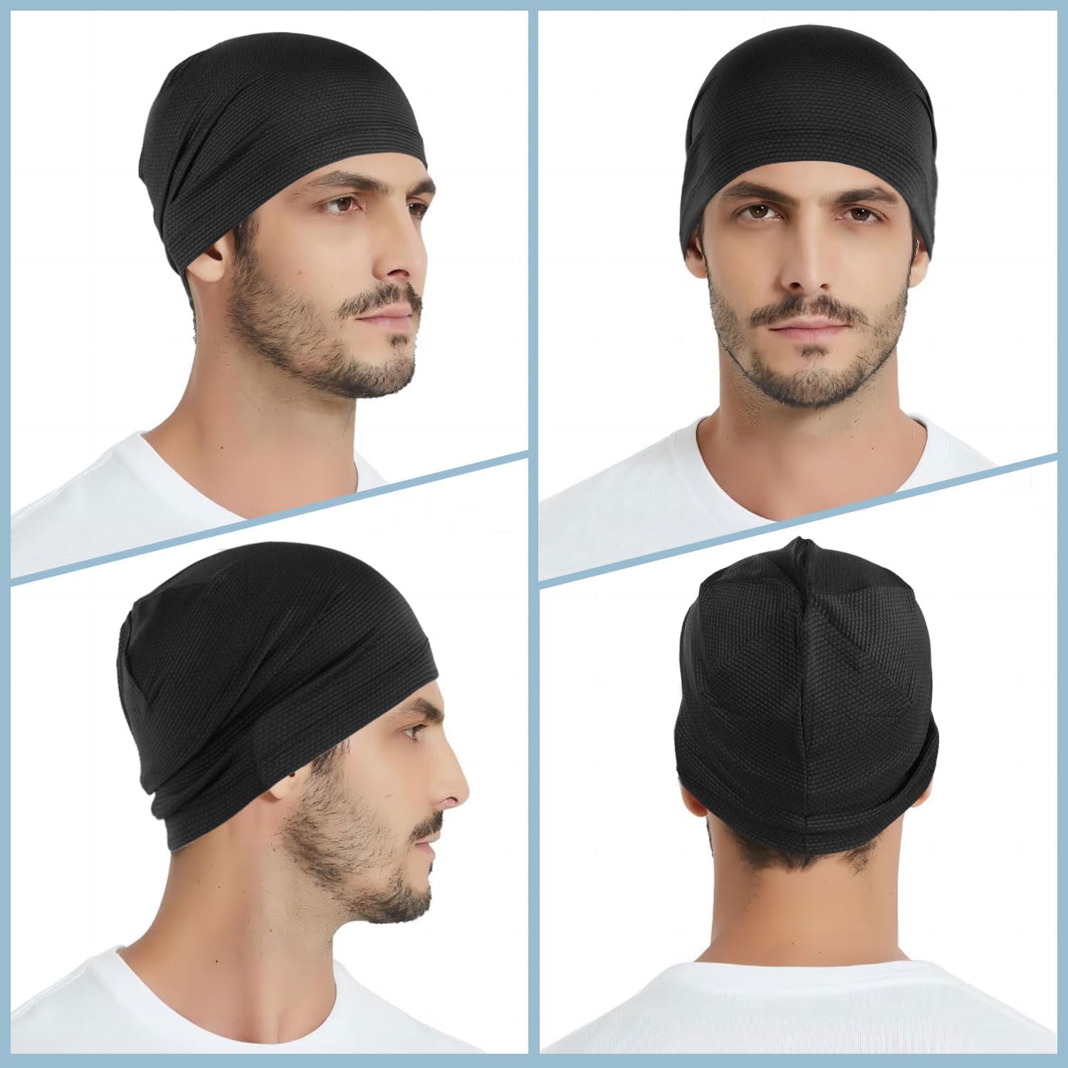 WTACTFUL 3-Pack Cooling Skull Caps for Men & Women - Breathable 3D Mesh Running Caps for Cycling, Gym & Summer & Winter - Image 8