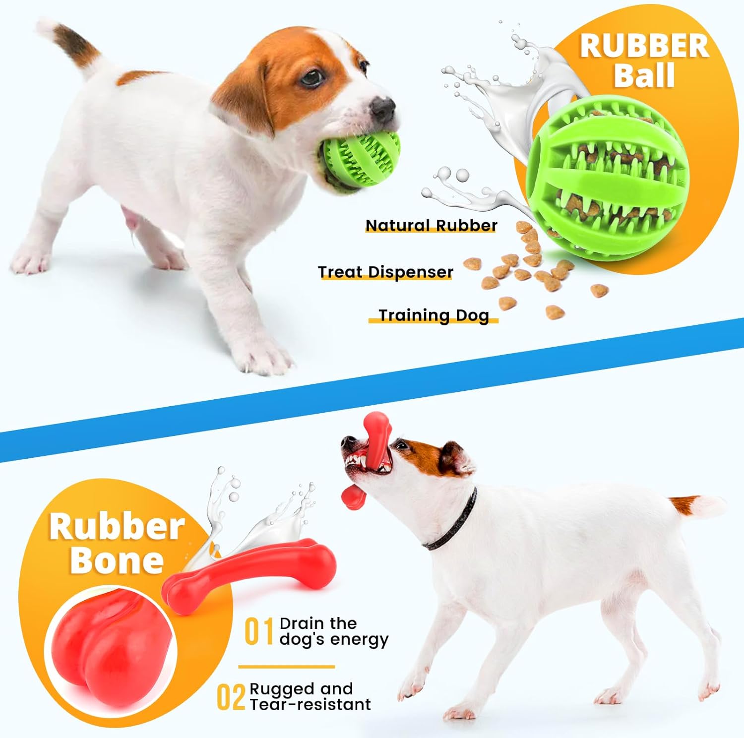 LOYEE 8 Pack Puppy Toys for Small Dogs, Luxury Dog Chew Toys with Squeaky Plush Toys, Rope Toys and Ball, Teething Toys for Puppy Supplies - Image 5