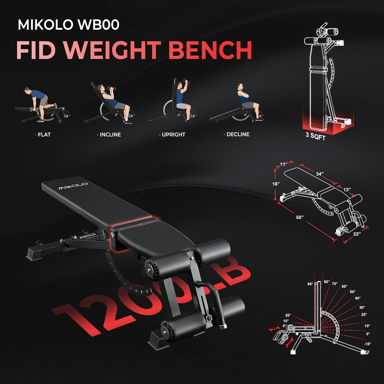 Mikolo Smith Machine with Weight Stack, Power Cage Home Gym System with LAT Pulldown & Cable Crossover, Multi-Functional Trainer with Dual Pulley System, Includes 10+ Free Attachments - Image 3
