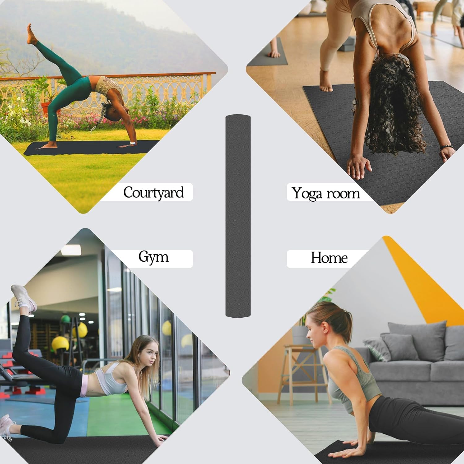 VTORY Extra Large Yoga Mat Thick Exercise Mat for Men and Women, Non-Slip, Durable Workout Mat for Home Workout, Yoga, Pilates, Stretching - Image 9