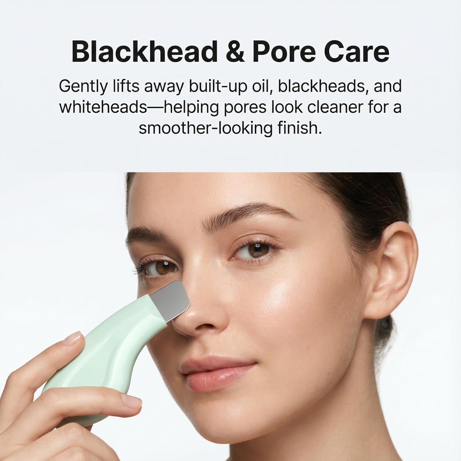 Sookga Blackhead Remover Tool, Stainless Steel Face Scraper for Deep Cleansing, Skin Scrubber Face Spatula with Silicone Cover, Nose Blackhead Remover, Skin Care Tool for Men and Women (Green) - Image 3