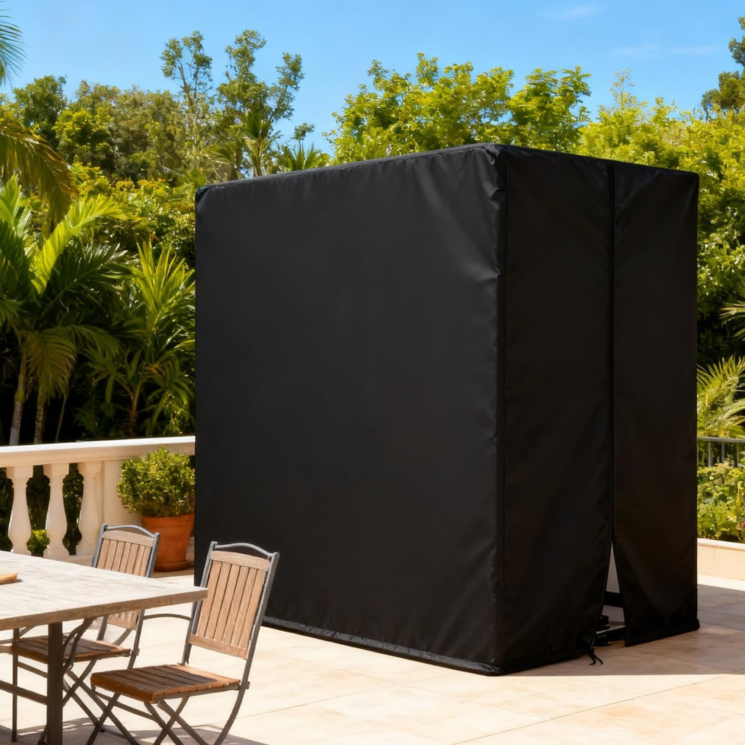 Workout Equipment Cover, 420D Oxford Home Gym Equipment Cover, Protect for Home Gym Equipment/Gym Equipment for Home Garage (41" L x 68.9" W x 74.8" H) - Image 8