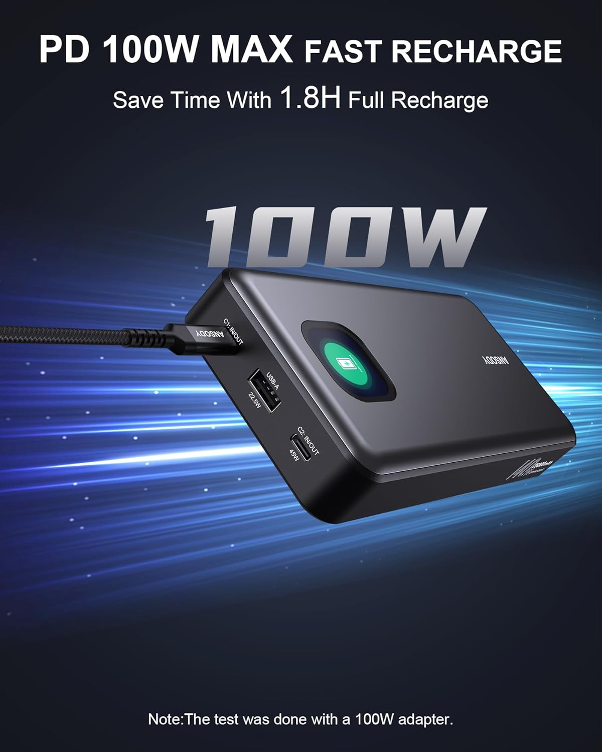 140W Power Bank, 25000mAh Laptop Portable Charger with Smart Digital Display, PD3.1 Fast Charging Battery Pack for MacBook Dell XPS iPad Tablet Steam Deck iPhone 17-12 Series Samsung Switch and More - Image 7