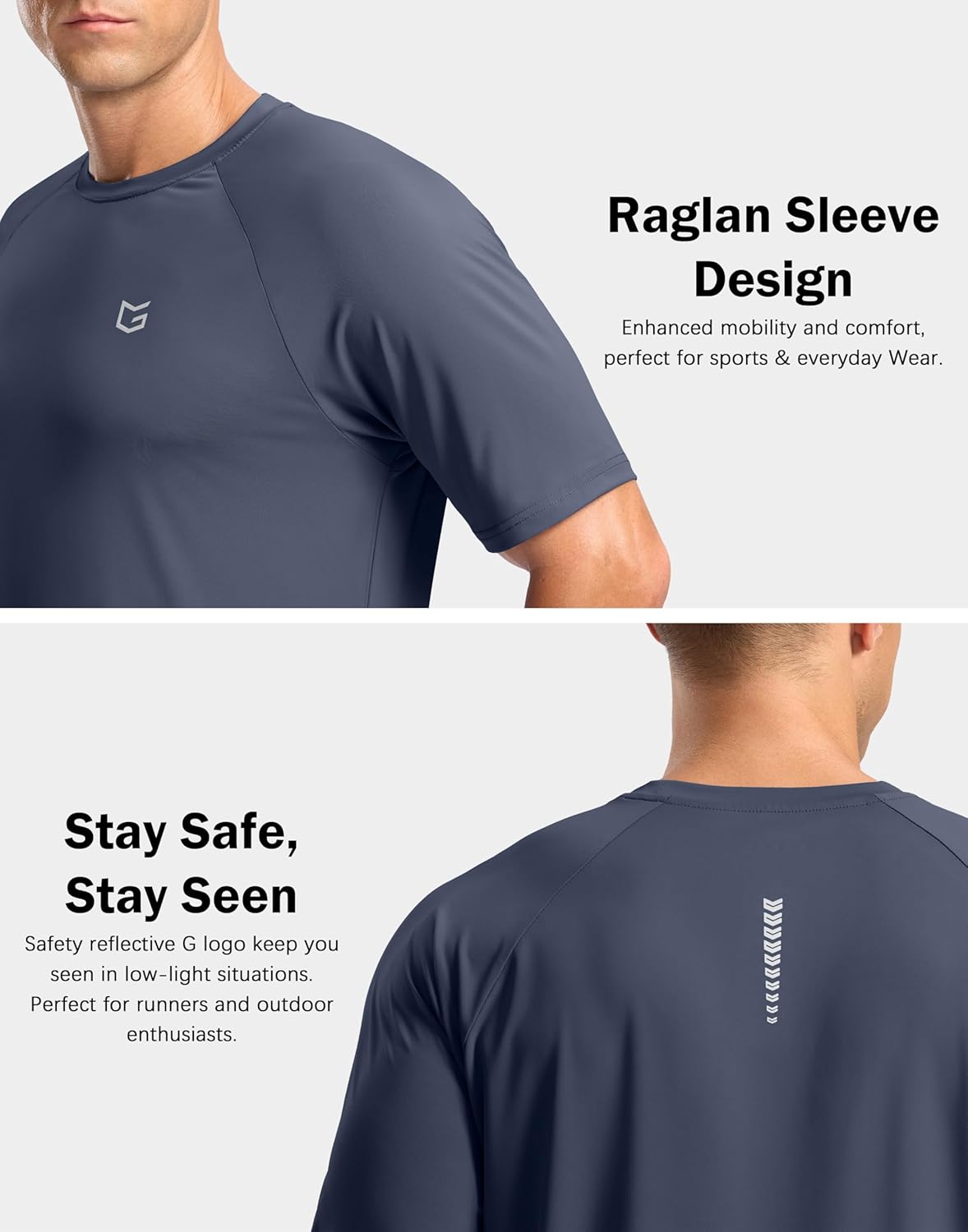 G Gradual Men's Athletic Workout T-Shirts Moisture Wicking Cooling Running Shirts Short Sleeve Performance Tee for Gym Tennis - Image 6