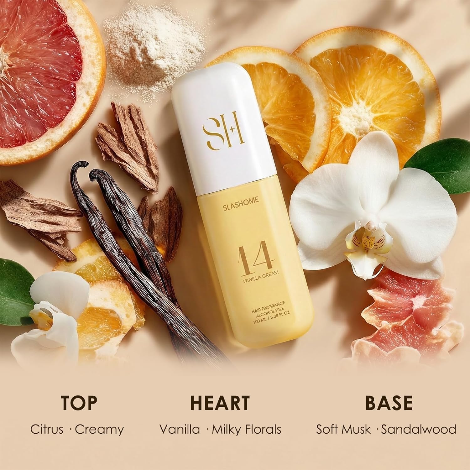 Hair Perfume for Women – Vanilla Cream, Alcohol-Free Soft & Moisturizing Hair & Body Mist, Long-Lasting Clean Fragrance for Hair, Wigs & Fabric, Mother’s Day & Birthday Gift, 100ml / 3.38 fl oz - Image 3