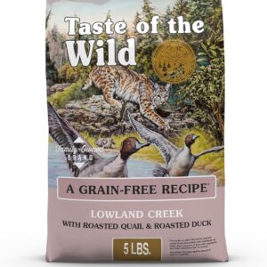 Taste of The Wild High Protein Real Meat Recipes Premium Dry Cat Food with Superfoods and Nutrients Like Probiotics, Vitamins and Antioxidants for Adult Cats and Kittens 5lb