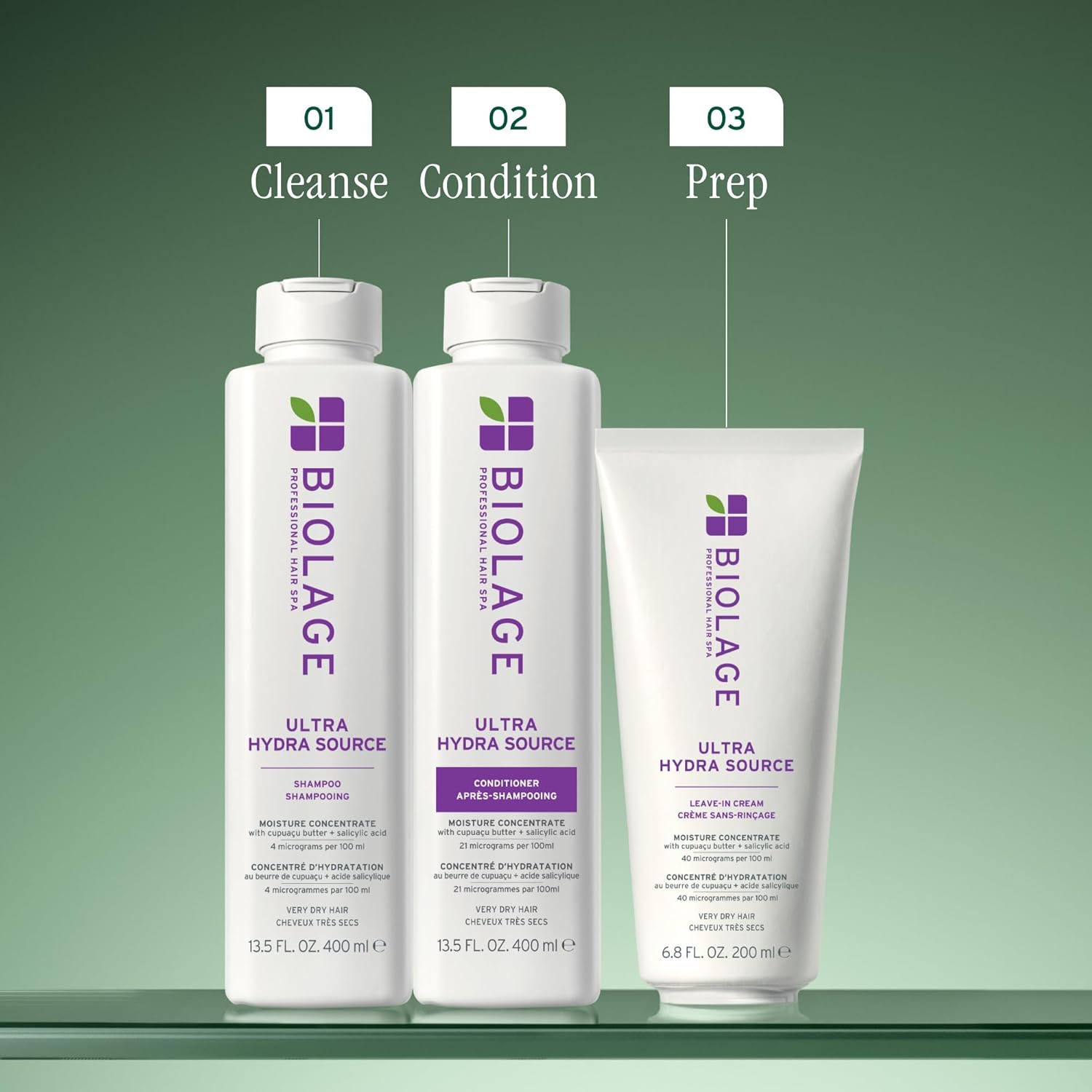 Biolage Ultra Hydra Source Conditioner - Intensely Condition, For Very Dry, Thick, Coarse Hair, Infused with Micro-dosed with Cupuaçu Butter & Salicylic Acid - Image 6