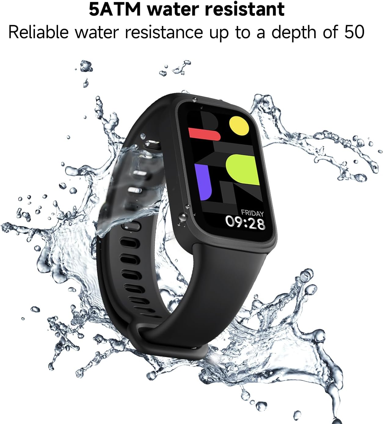 XIAOMI Smart Band 9 Active Global Version, 1.47'' 60Hz Display, 18-Day Battery, 5ATM Waterproof Fitness Tracker with All-Day Health Monitor, 50 Sports Modes (Black) - Image 3