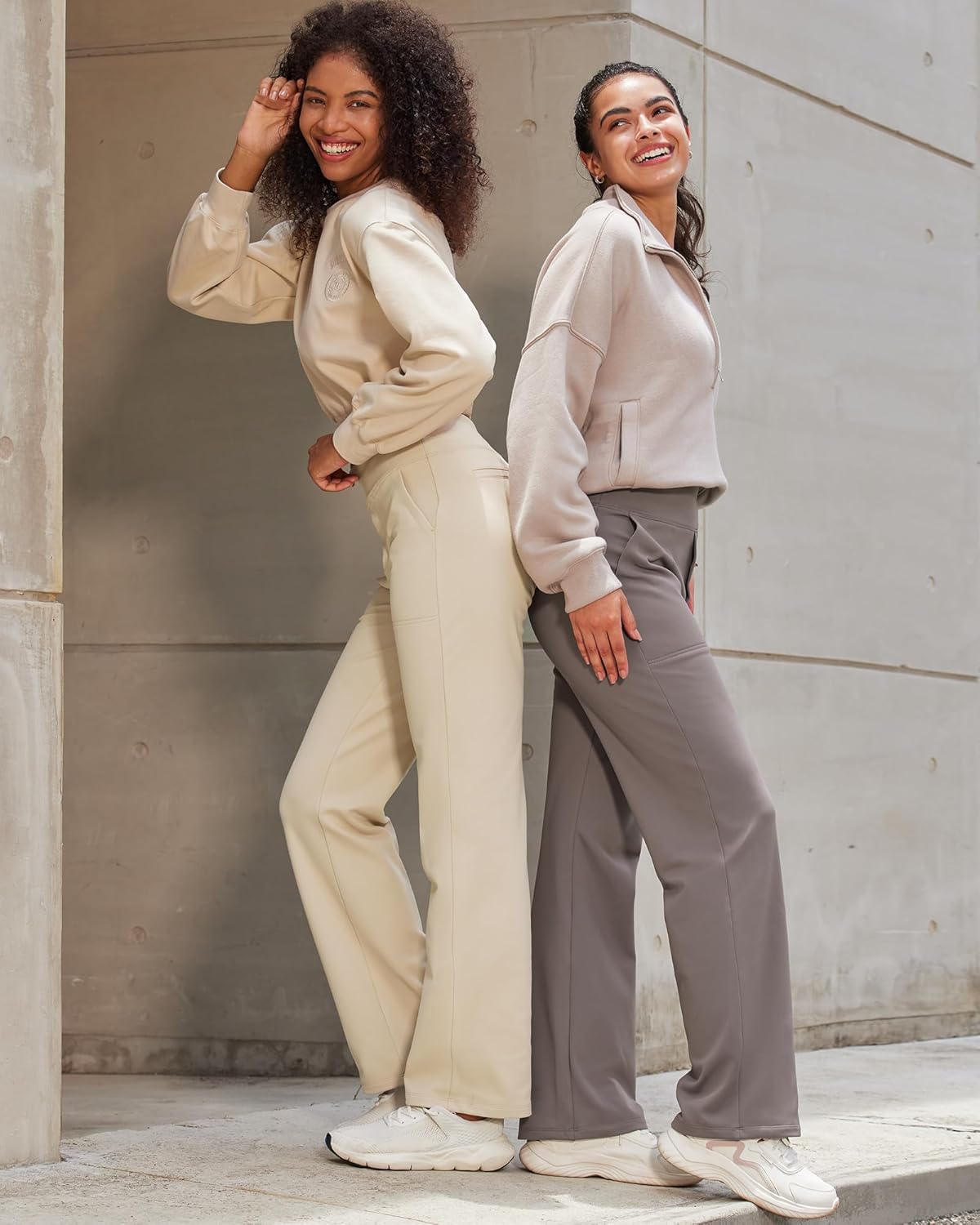 G4Free EverGoing Yoga Pants Women Wide Leg Pants with Pockets High Waist Stretch Dress Casual Sweatpants Petite/Regular/Tall - Image 6
