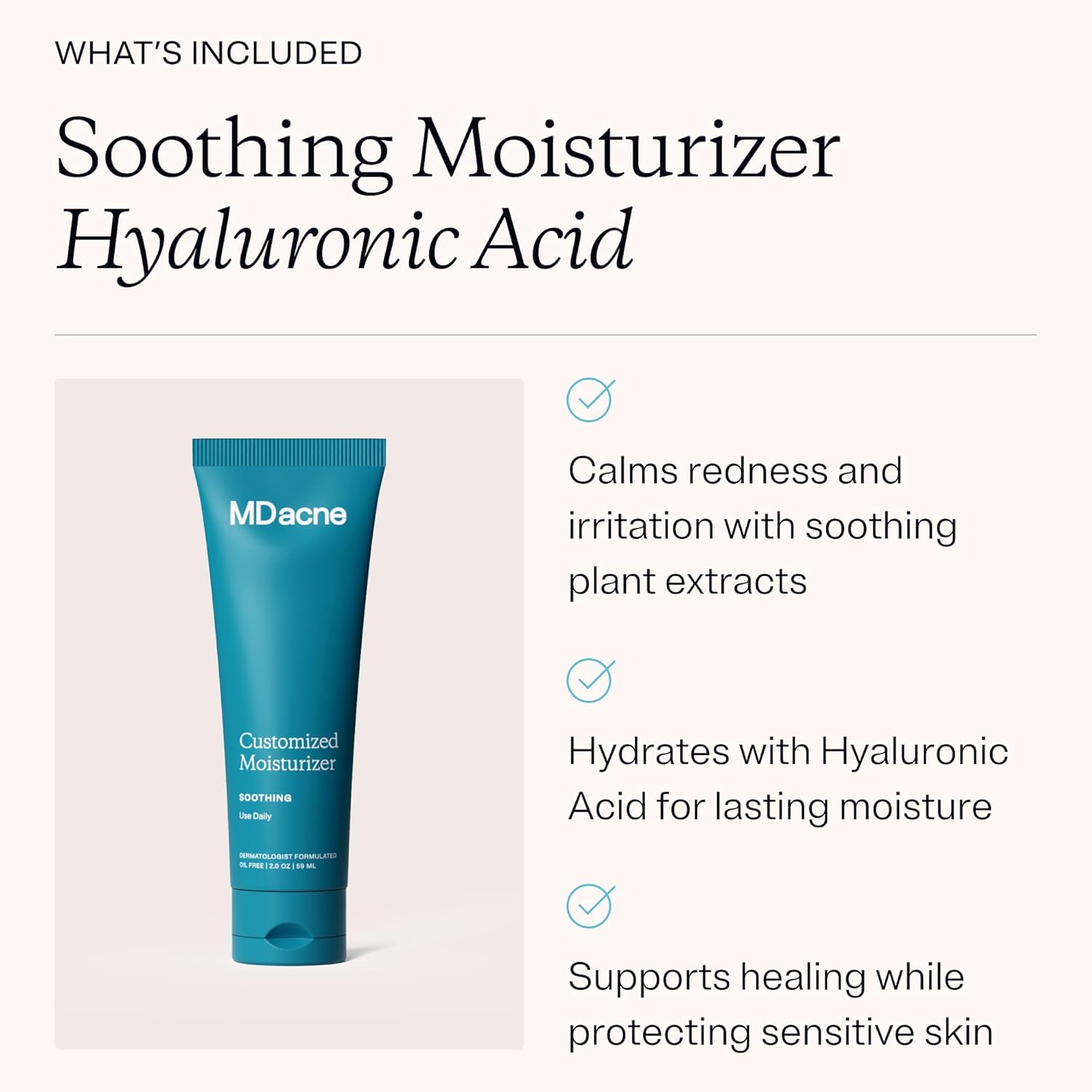 MDacne 3 Step Face Acne Treatment Kit, Benzoyl Peroxide Cream 2.5%, Salicylic Acid Cleanser, Niacinamide Moisturizer – Medicated Plant-Based Skincare for Adult & Teen Acne, 30 Day Kit - Image 6