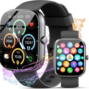 Smart Watch for Men Women (Answer/Make Call), 2026 New 1.91″ HD SmartWatch, Fitness Watch with 120+ Sport Modes, IP68 Waterproof, Pedometer, Heart Rate/Sleep Monitor, Activity Tracker for Android iOS