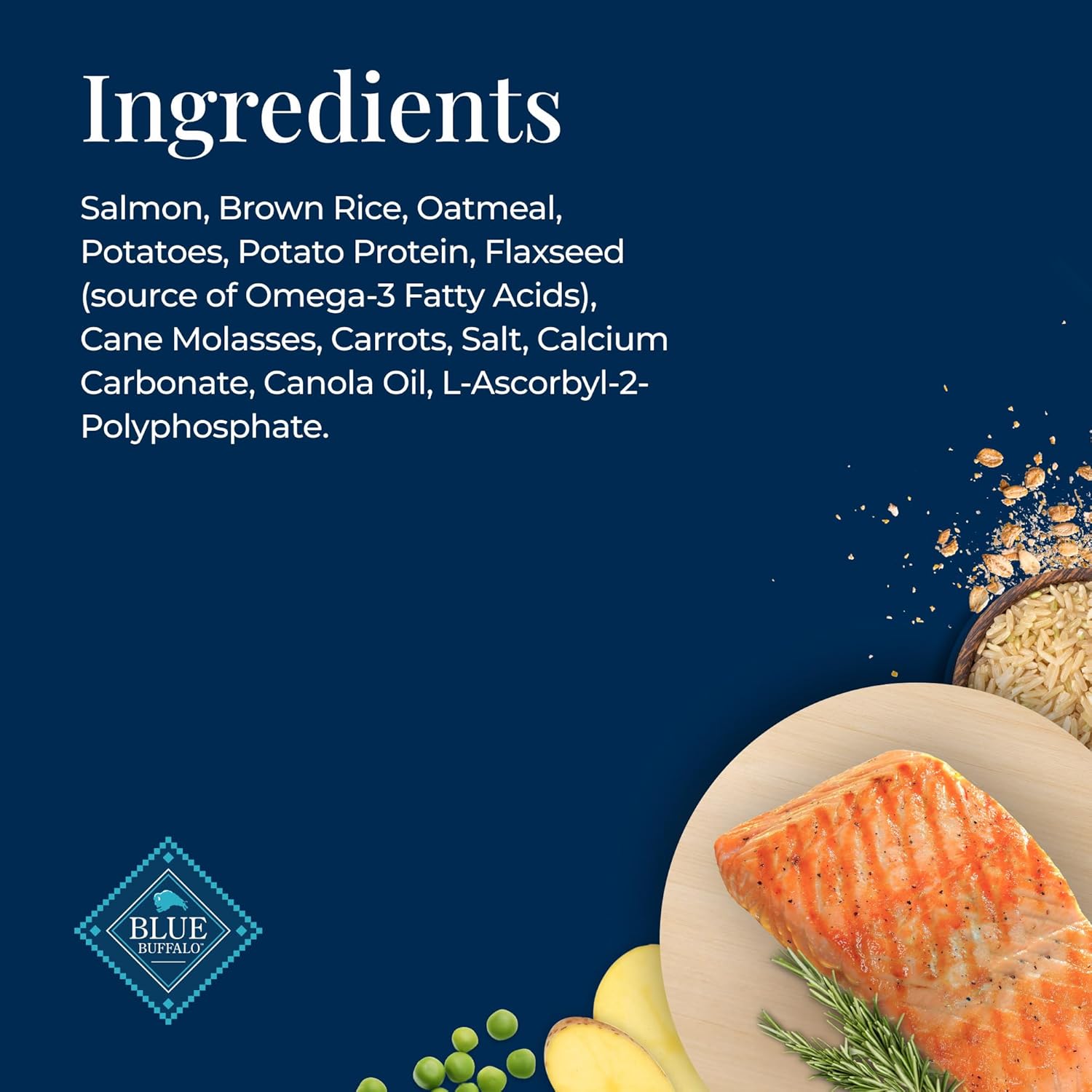Blue Buffalo Basics Crunchy Dog Biscuits for Skin & Stomach Care, Limited Ingredient Diet Dog Treats, Salmon & Potato Recipe, 6-oz. Bag - Image 10