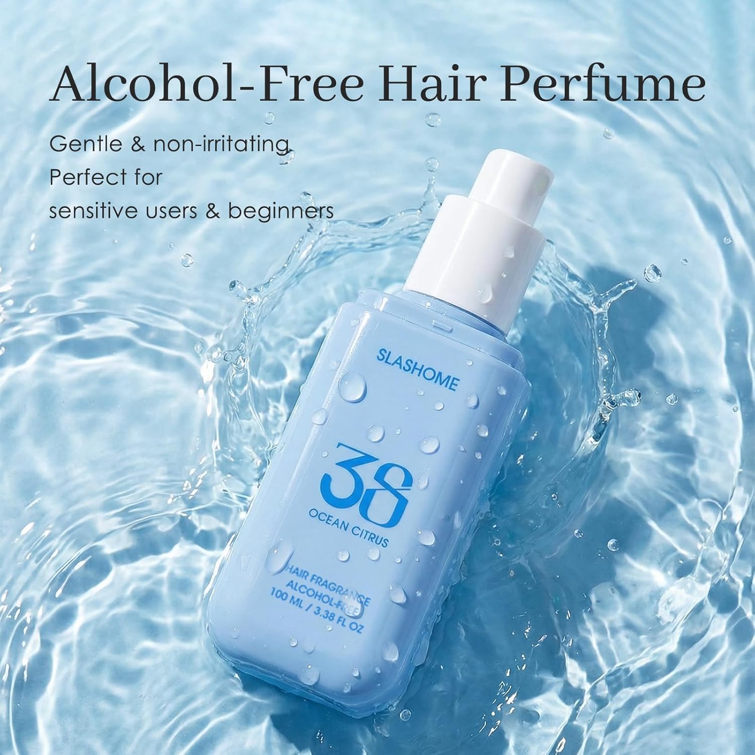 slashome Hair Perfume for Men & Women – Citrus Ocean, Alcohol-Free Moisturizing Hair & Body Mist, Long-Lasting Citrus Woody Fragrance for Hair, Wigs & Fabric, 100ml, Father’s Day & Birthday Gift - Image 4
