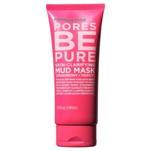 FORMULA 10.0.6 Pores Be Pure Skin-Clarifying Mud Mask for Pore Minimizing 3.4 fl oz (100ml)