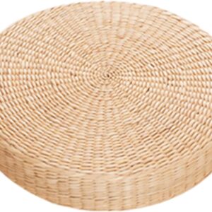 Tatami Floor Pillow Sitting Cushion Bigger Size,Round Padded Room Floor Straw Mat for Outdoor Seat Cushion Sitting for Adults, Tatami Pillow for Living Room,Fast Delivery from USA 40cm