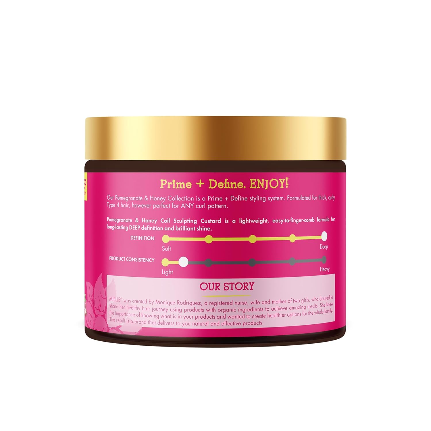 Mielle Organics Pomegranate & Honey Curl Cream - Coil Sculpting Custard for Type 4 Hair - Hydrates, Controls Frizz, Conditions & Adds Shine,12 Fl Oz - Image 7