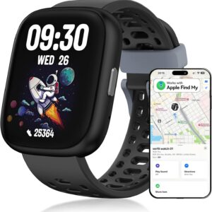 Fitness Tracker Watch, No APP/Phone Required Pedometer Watches Compatible with Apple Find My, Heart Rate, Sleep Monitor Calories Step Counter Stopwatch Waterproof Gifts Toys