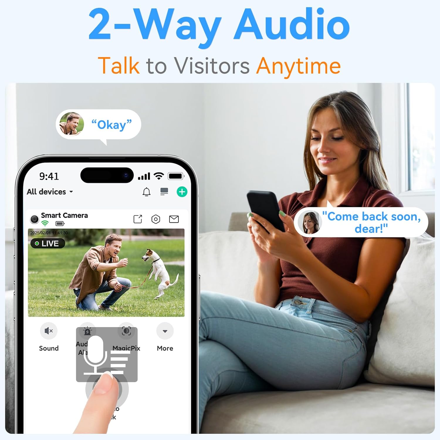 Thybro Magnetic Security Camera Wireless - 4Pack AI Motion Detection, 2K HD Video, Battery Powered, Ease of Setup, 2-Way Audio,IR Color Night Vision, Waterproof, Outdoor & Indoor Surveillance - Image 9