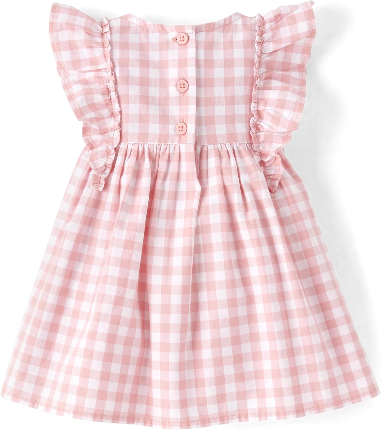 The Children's Place Baby Girls' and Newborn Ruffle Dressy Dress - Image 2