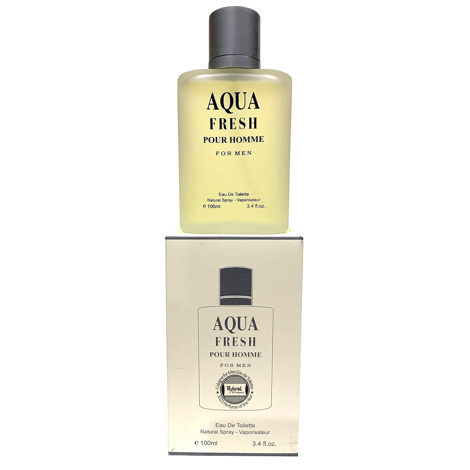 Hybrid & Company Aqua Fresh Cologne for Men Eau De Toilette Natural Spray Masculine Scent, 3.4 Fl Oz - Image 4