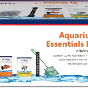 Aqueon Fish Tank Aquarium Essentials Starter Kit for 10 Gallon Tanks