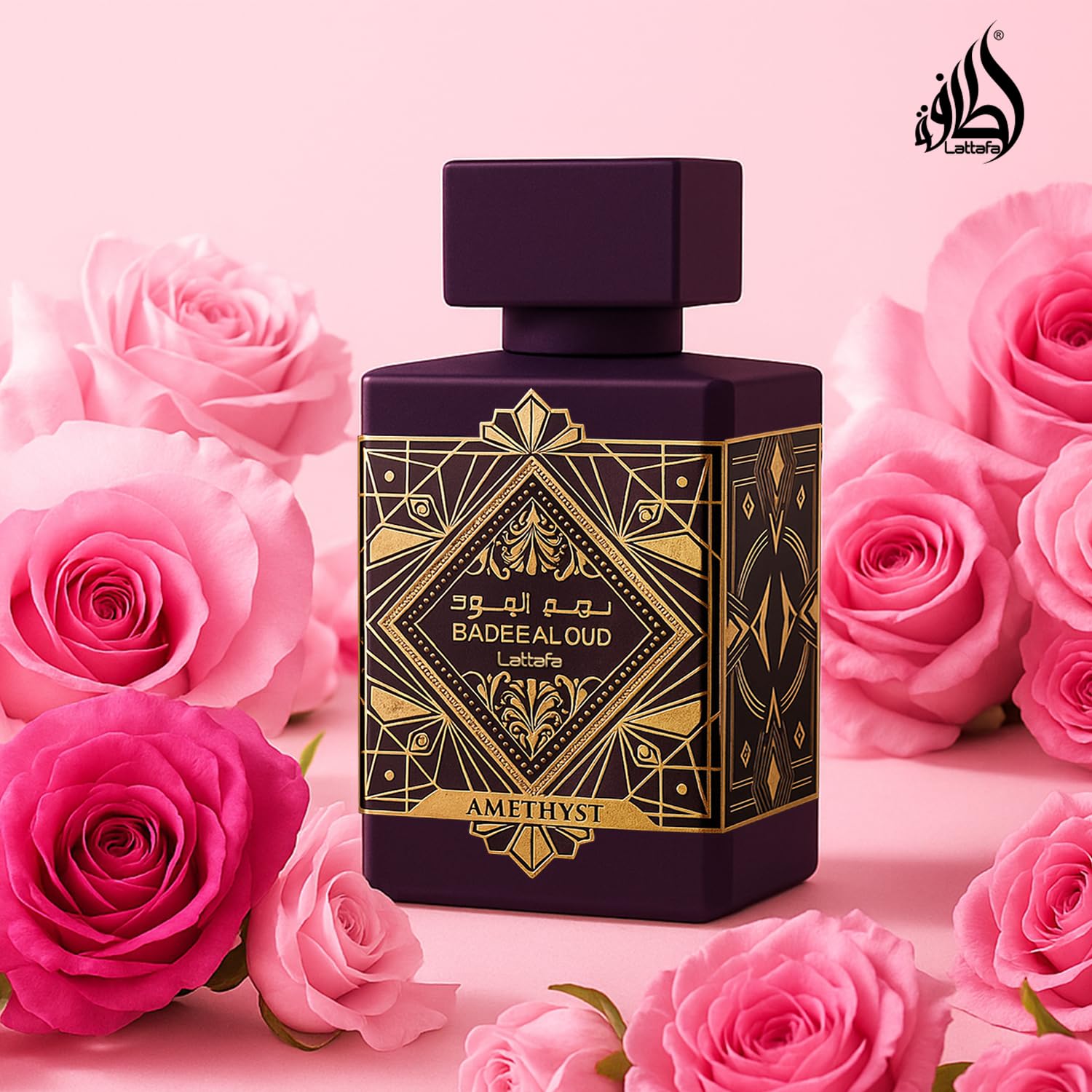 Lattafa Bade'e Al Oud Amethyst for Unisex Eau de Parfum Spray, 3.4 Ounce / 100 Ml - Image 6