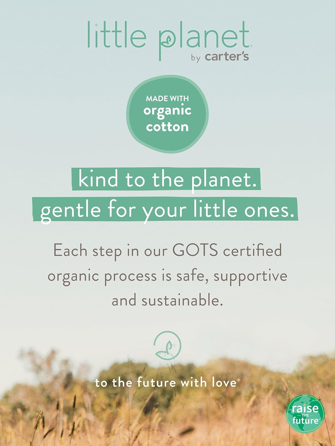 little planet by carter's Baby Organic Cotton Gauze Shortall - Image 5