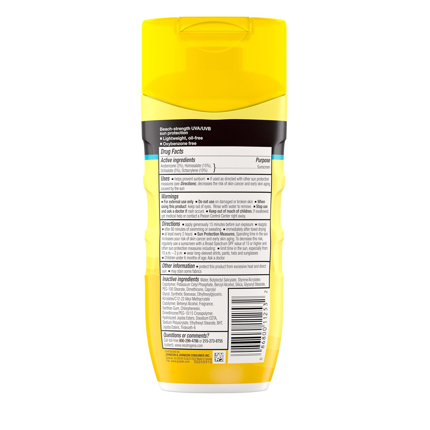 Neutrogena Sunscreen Lotion Beach Defense SPF 50, Face and Body Sunscreen, Hawaii Reef Act 104 Compliant, Octinoxate & Oxybenzone Free, Oil Free, Fast Absorbing Sun Care, 6.7 fl oz - Image 9