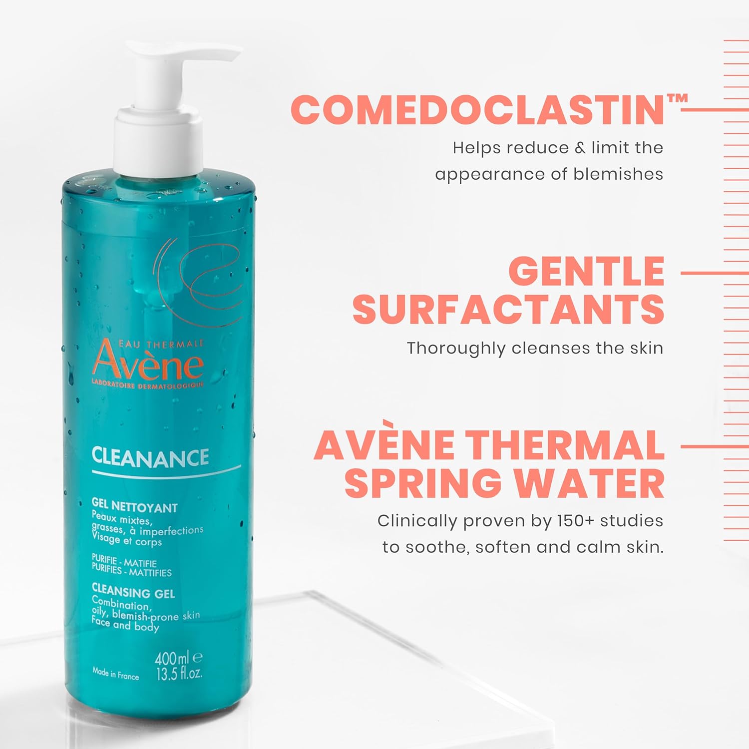 Avène Cleanance Cleansing Gel Soap Free Cleanser for Acne Prone, Oily, Face & Body, Alcohol-Free - Image 5