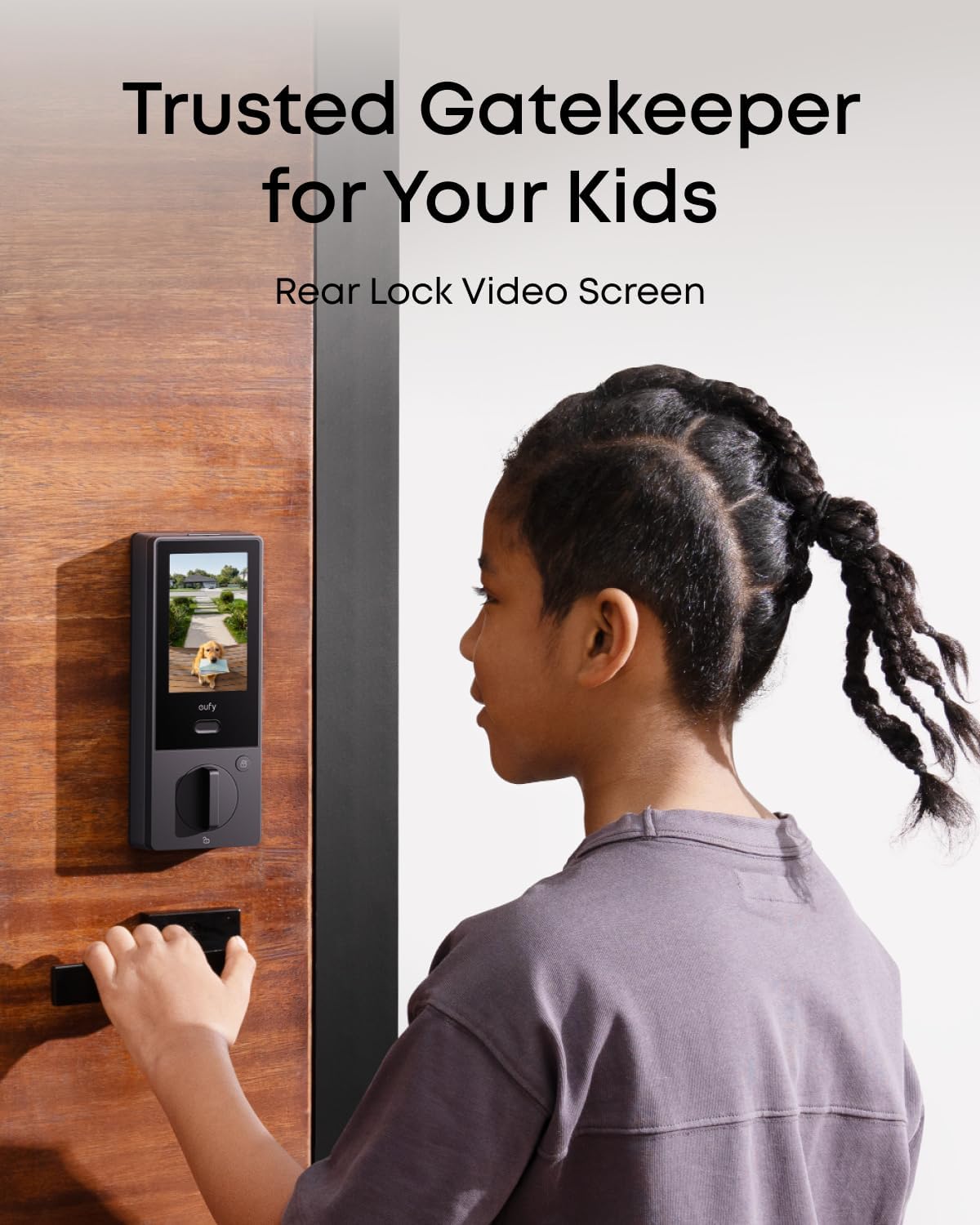 eufy Security Smart Lock FamiLock S3 Max with Palm Vein Recognition, Keyless Entry Front Door Lock, Wi-Fi Keypad Deadbolt+ 2K HDR Doorbell Camera, 16GB Built‑in Storage, BHMA 1, Rear Lock Video Screen - Image 8