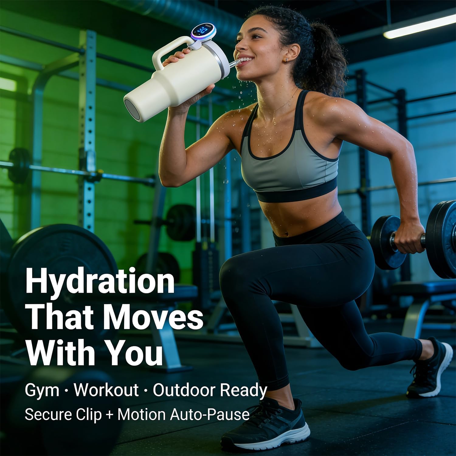 Drink Water Reminder for Stanley Cup 2.0 30oz 40oz – Water Bottle Reminder to Drink, Hydration Tracker Timer Clip, Smart Water Reminder Device, LED Beep Alert, USB-C Stanley Accessory - Image 8
