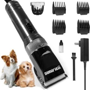 Professional Dog Grooming Clippers for Thick Coat – Dog Hair Trimmer for Grooming Kit- Sheep Shears for Thick Hair – Pet Grooming Clippers for Dogs, Cats, Sheeps, Horse (Black)