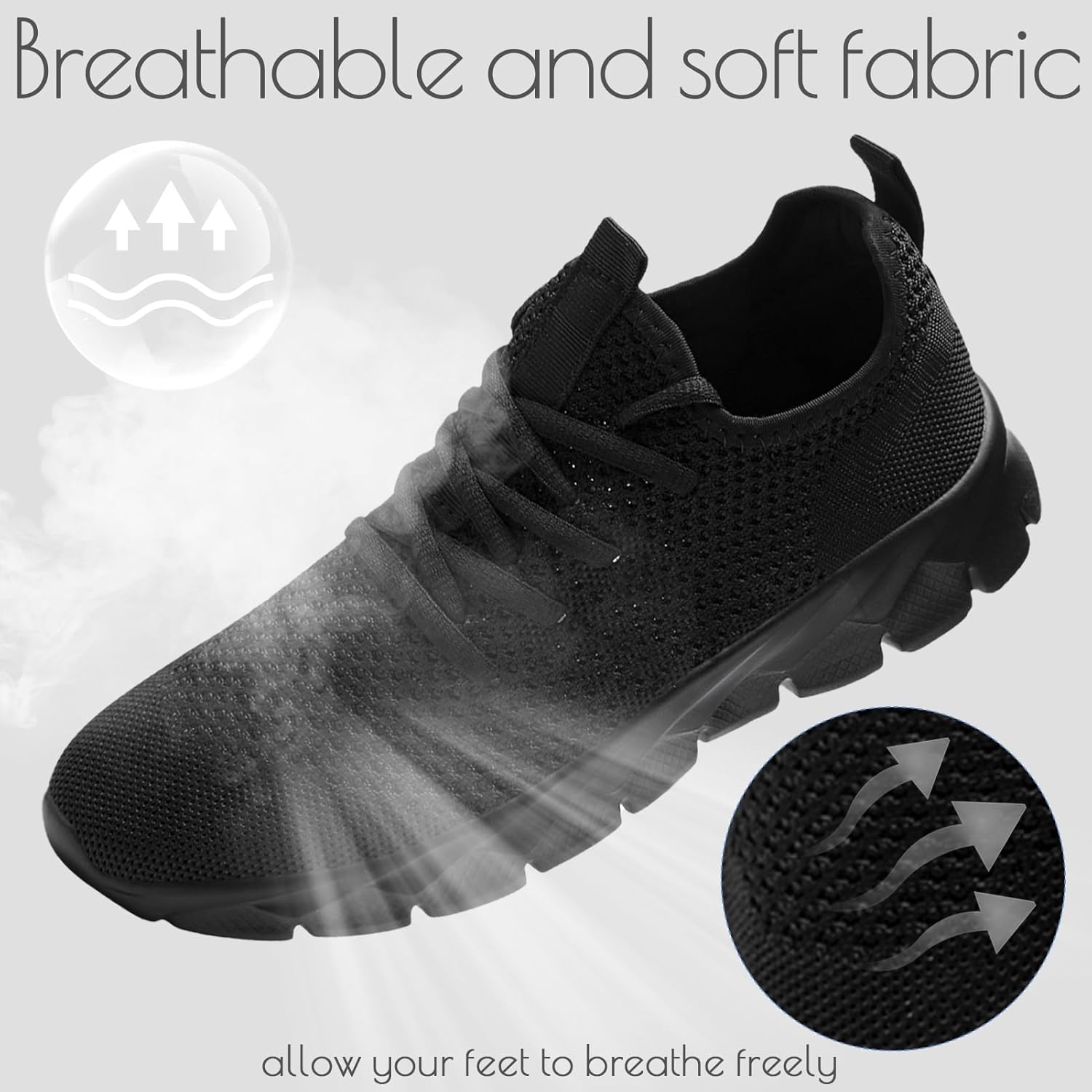 ZGPWZWL Mens Running Shoes Fashion Sneakers Tennis Walking Casual Athletic Lightweight Breathable Workout Gym Comfortable Shoes - Image 5