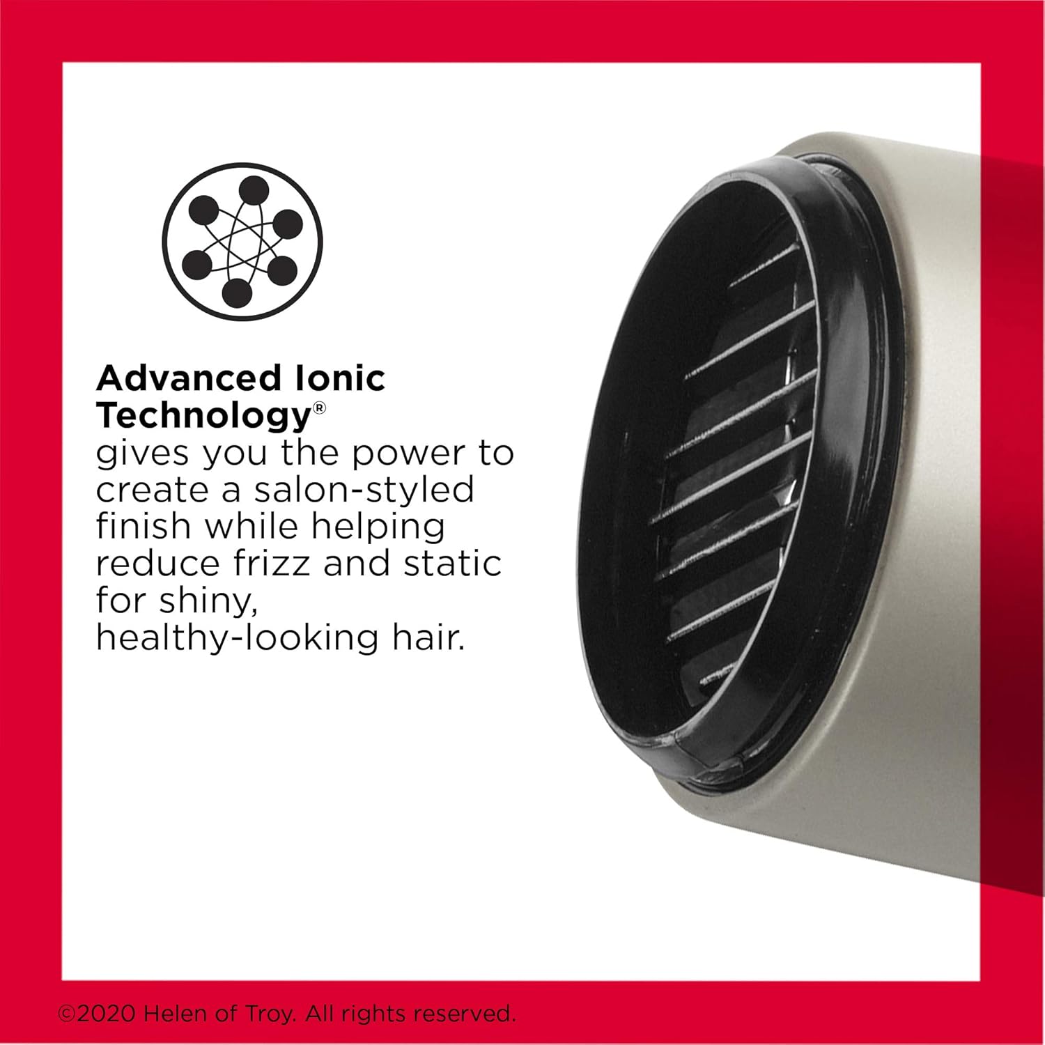 REVLON Turbo Hair Dryer | 1875 Watts of Maximum Shine, Fast Dry (Silver) - Image 2