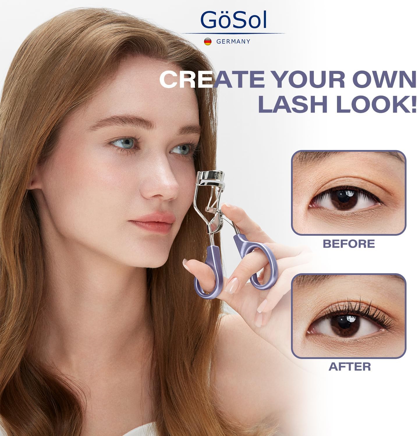 Eyelash Curler w/3 Replacement Pads (Soft/Medium/Firm) - Professional Lash Curler for Natural, Fake, Curly or Straight Lashes, Includes Protective Cover - Image 8