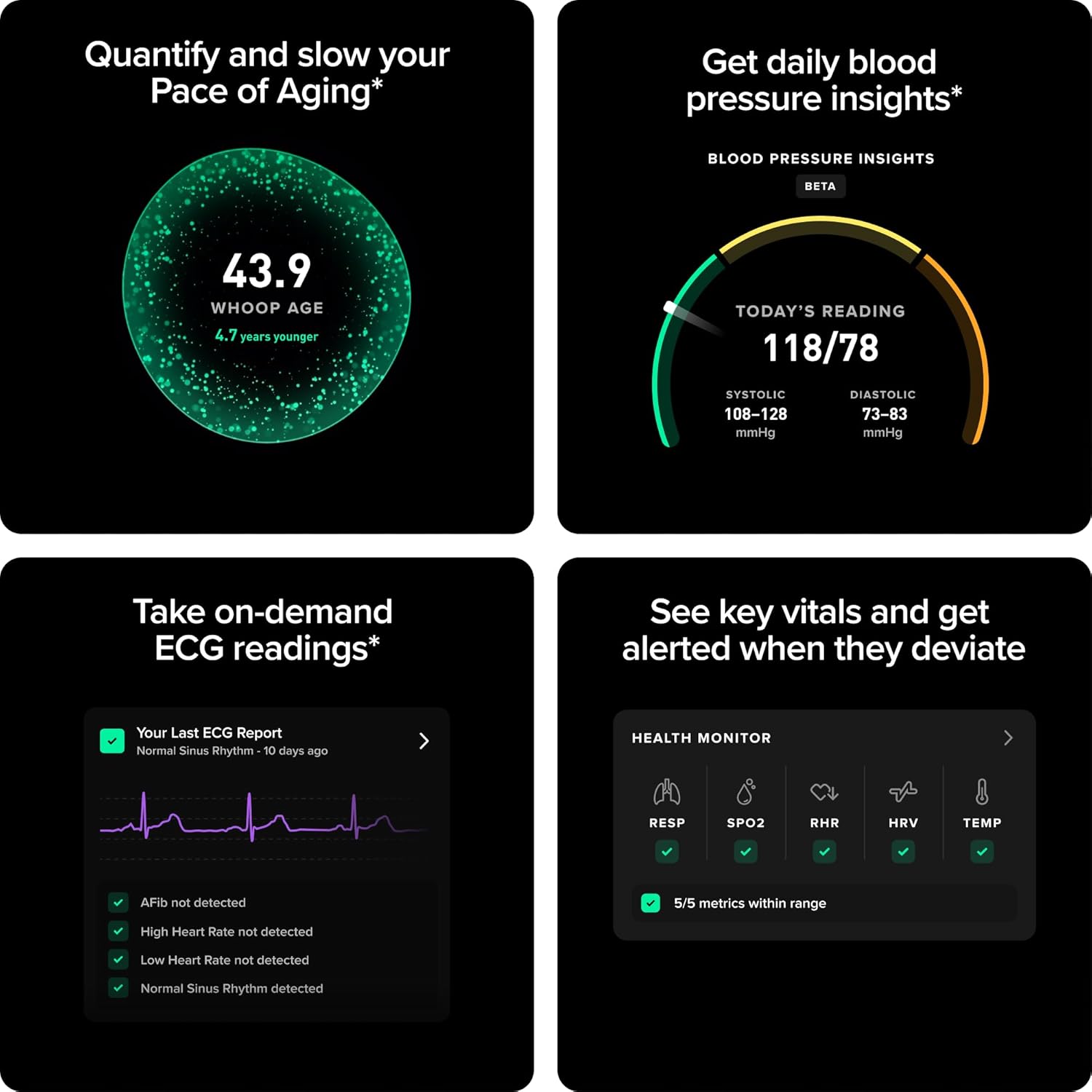 WHOOP 5.0/MG Activity Tracker - 12 Month Membership - Health and Fitness Wearable – 24/7 Activity and Sleep Tracker, Personalized Coaching, Menstrual Cycle Insights – 14+ Days Battery Life - Image 2