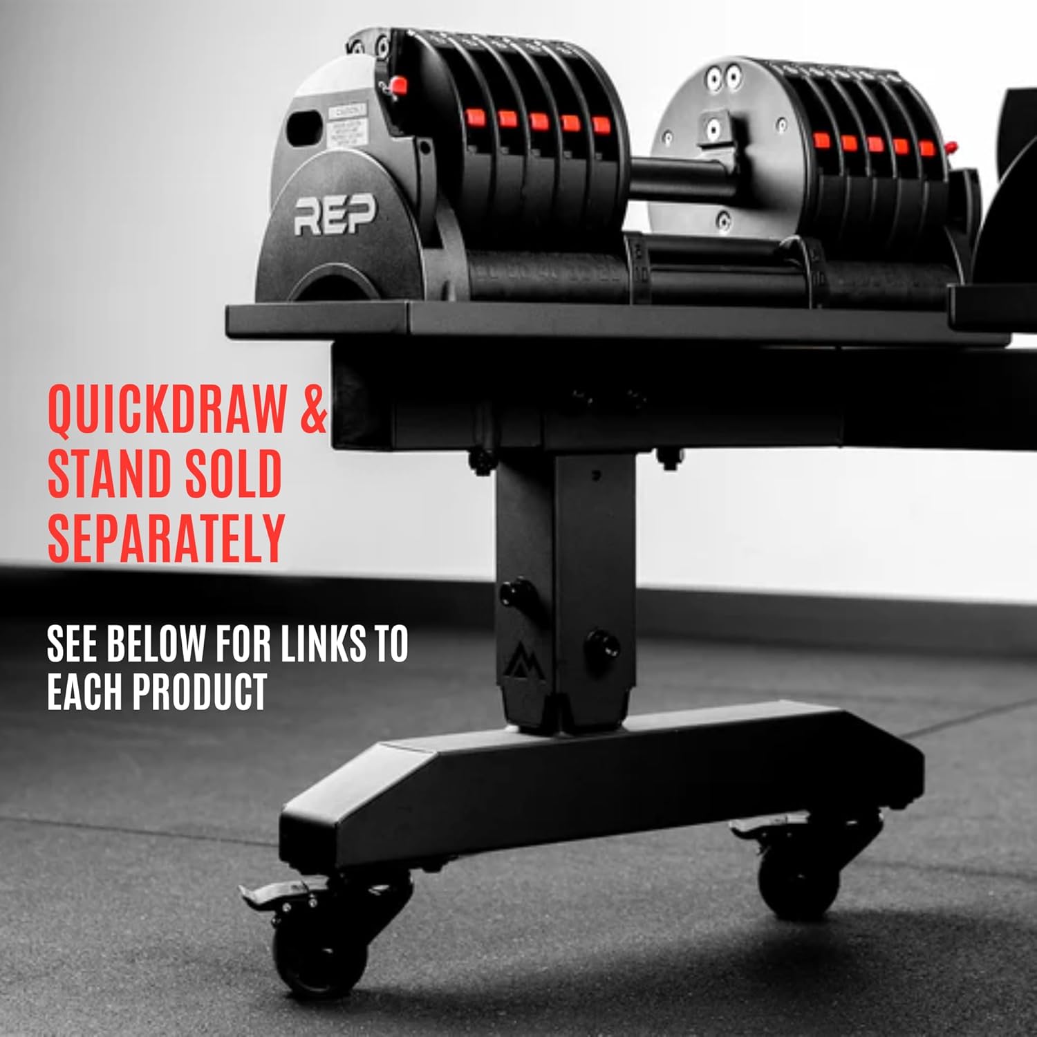 Rep Fitness Quickdraw Adjustable Dumbbells, Multiple weight ranges available including: 5-30, 5-40,5-50 and 5-60 lbs - Image 6