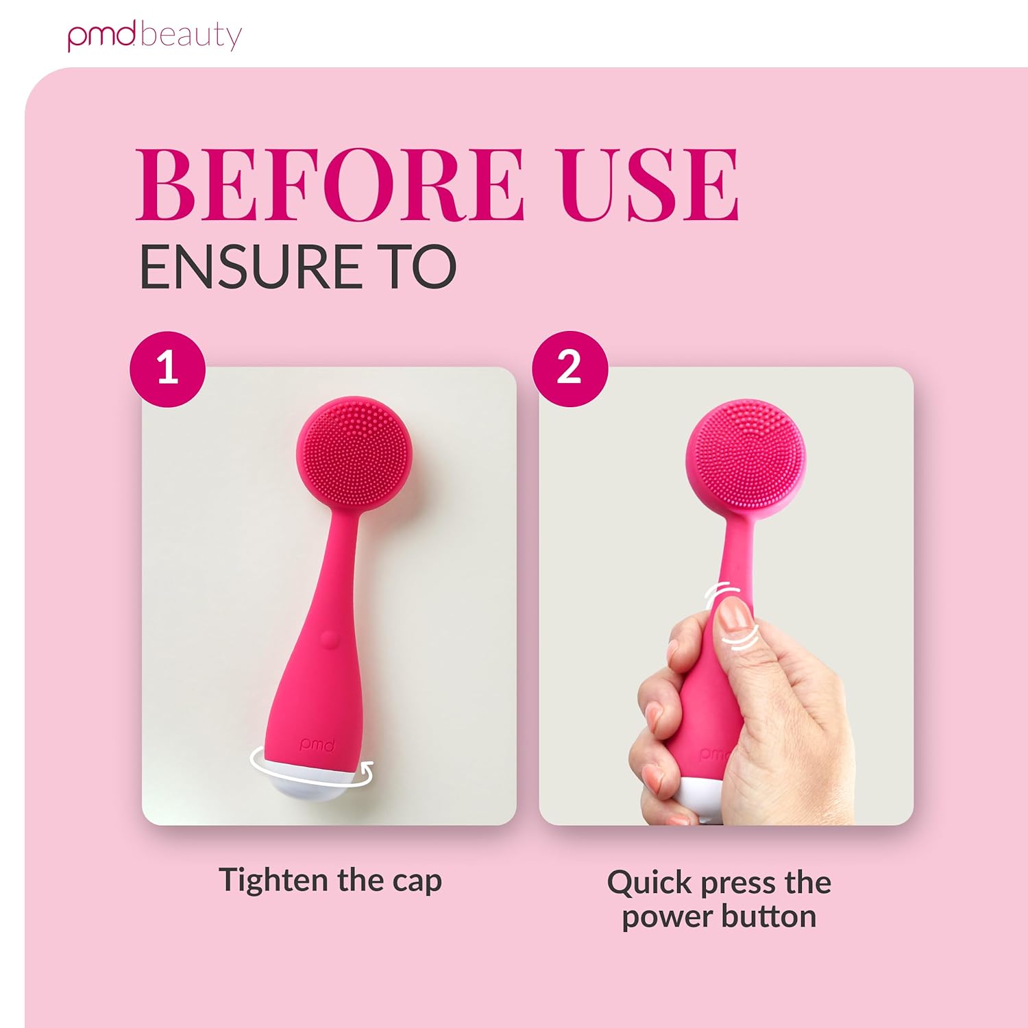 PMD Clean Mini - Smart Facial Cleansing Device with Silicone Brush & Anti-Aging Massager - Waterproof - SonicGlow Vibration Technology - Clear Pores and Blackheads - Lift, Firm, and Tone Skin - Image 5