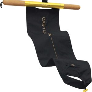 CastleFlexx Mobility and Full Body Strengthening Device | Non-Elastic Stretch Strap with Natural Premium Cork Handles for Stretching, Exercise, Physical Therapy, and Yoga