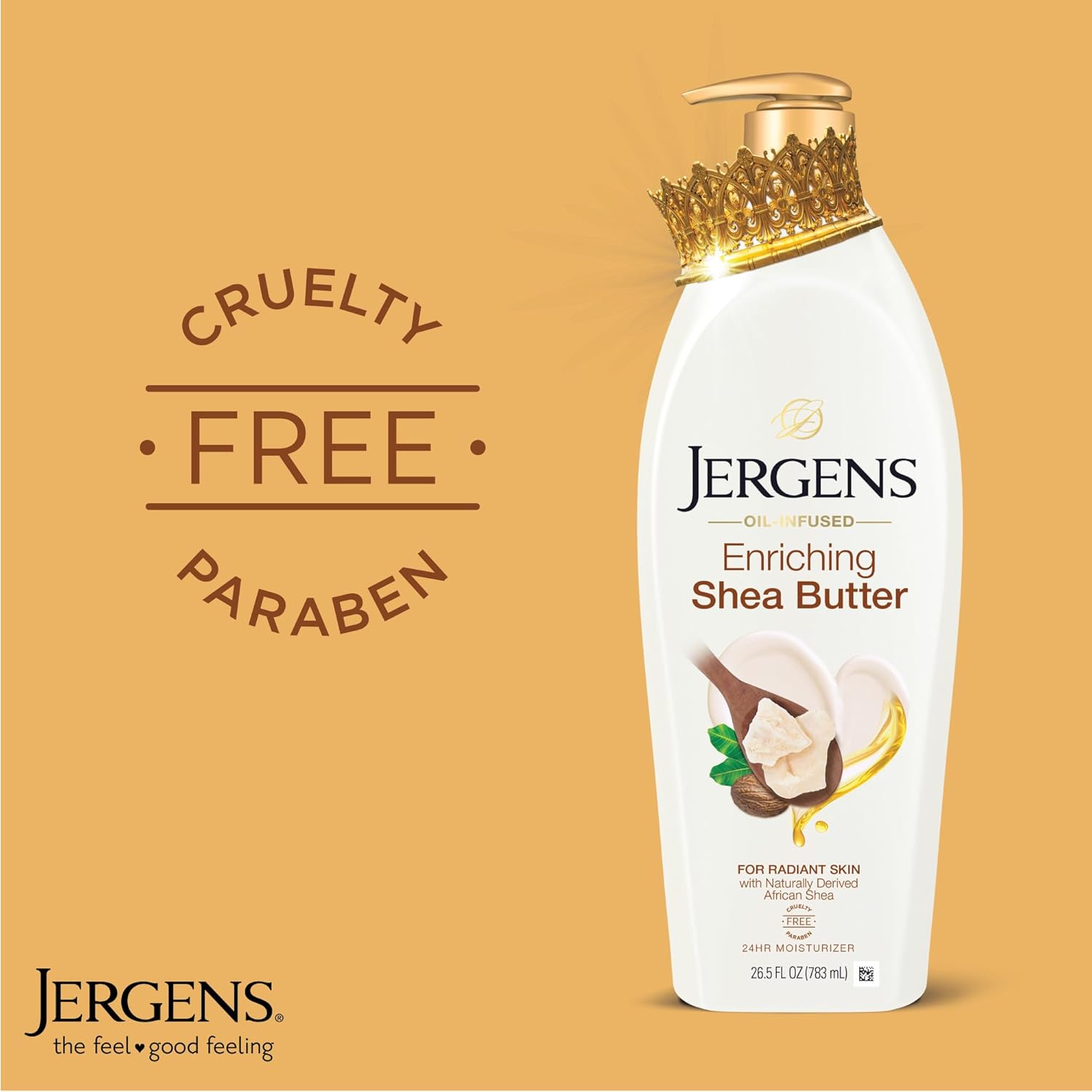 Jergens Shea Butter Hand and Body Lotion, Deep Conditioning Moisturizer, 3X More Radiant Skin, with Pure Shea Butter, Dermatologist Tested, 26.5 Oz - Image 3