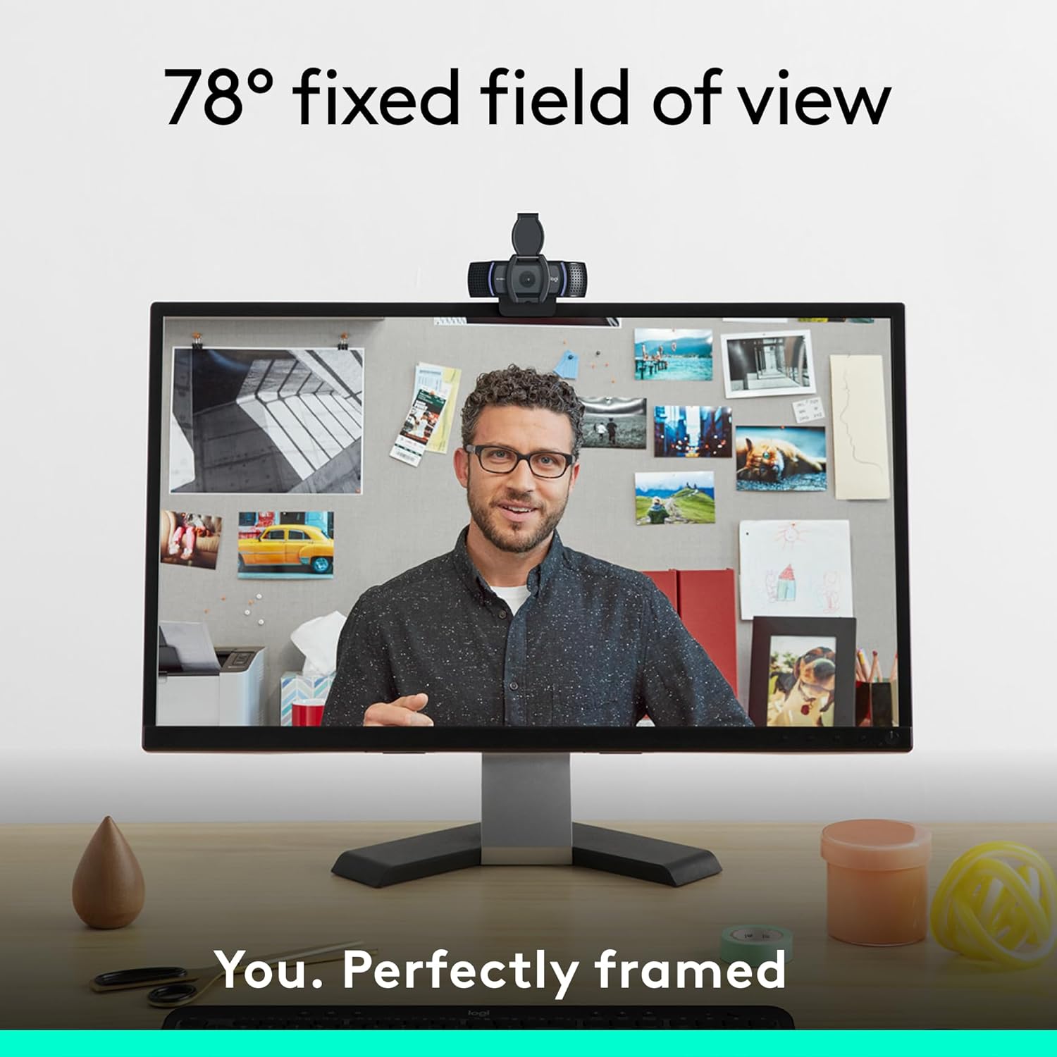 Logitech C920e HD 1080p Mic-Enabled Webcam, Certified for Zoom, Microsoft Teams Compatible, TAA Compliant - Image 3