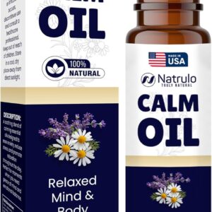 Calm Essential Oil Roll On – Calming Essential Oils with Lavender & Chamomile – Stress Relief, Relaxation & Skin-Soothing Aromatherapy – Essential Oil Roller – Self Care & Relaxation Gifts for Women