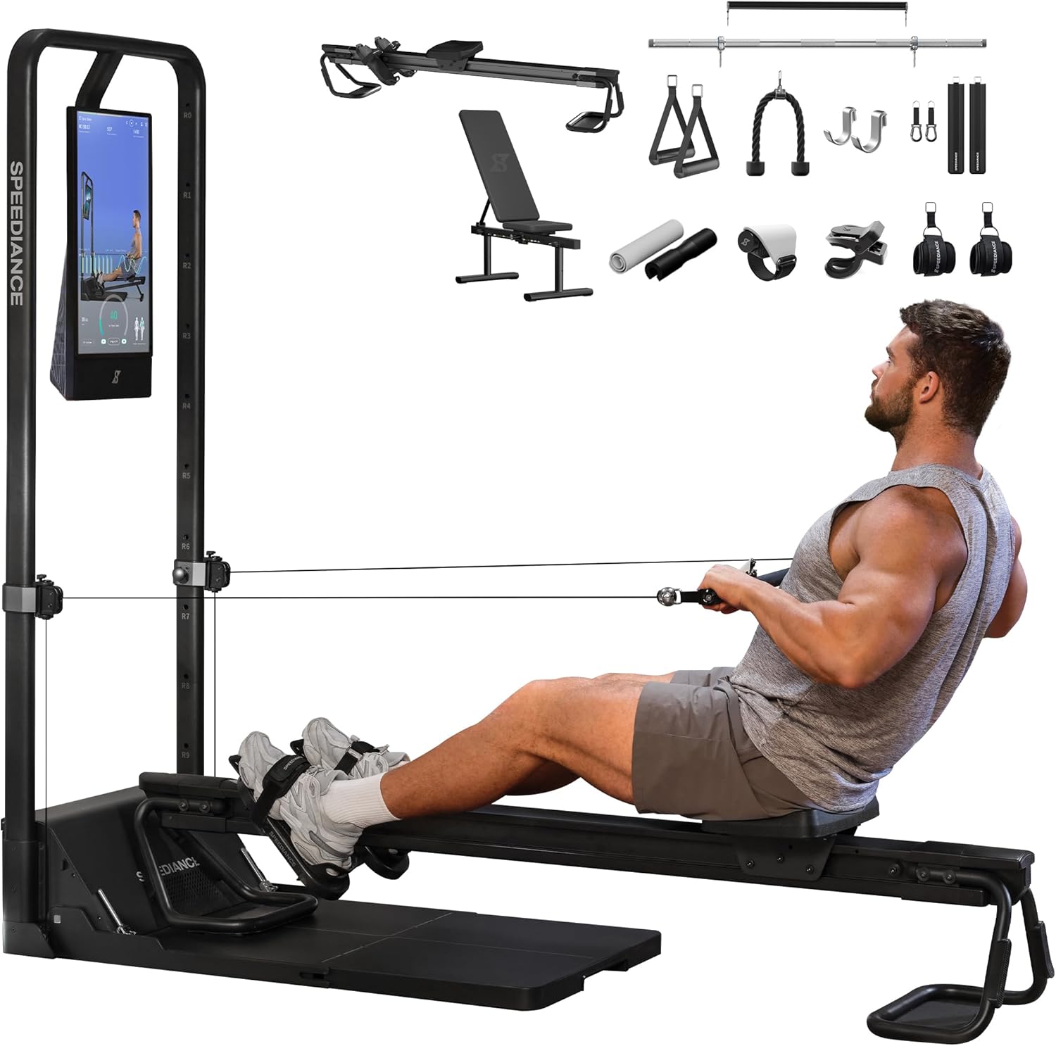 Speediance Smart Home Gym, Multi-Functional Gym Machine for Full Body Strength Training, All-in-one Gym Equipment, Digital Weight System, Workout Station, Squat Rack, Gym Monster 2