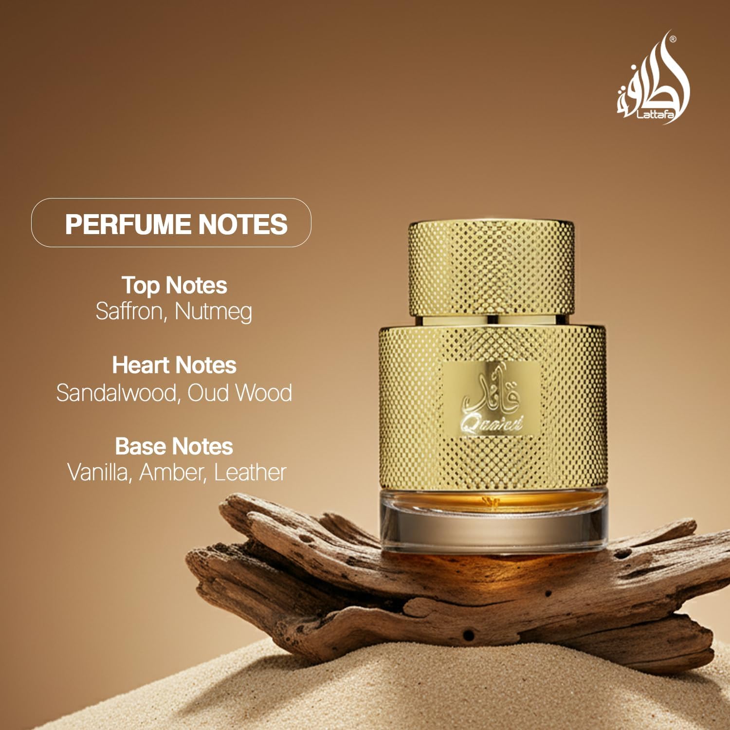 Lattafa Perfumes Qaa'ed for Unisex Eau de Parfum Spray, 3.4 Ounce - Image 4