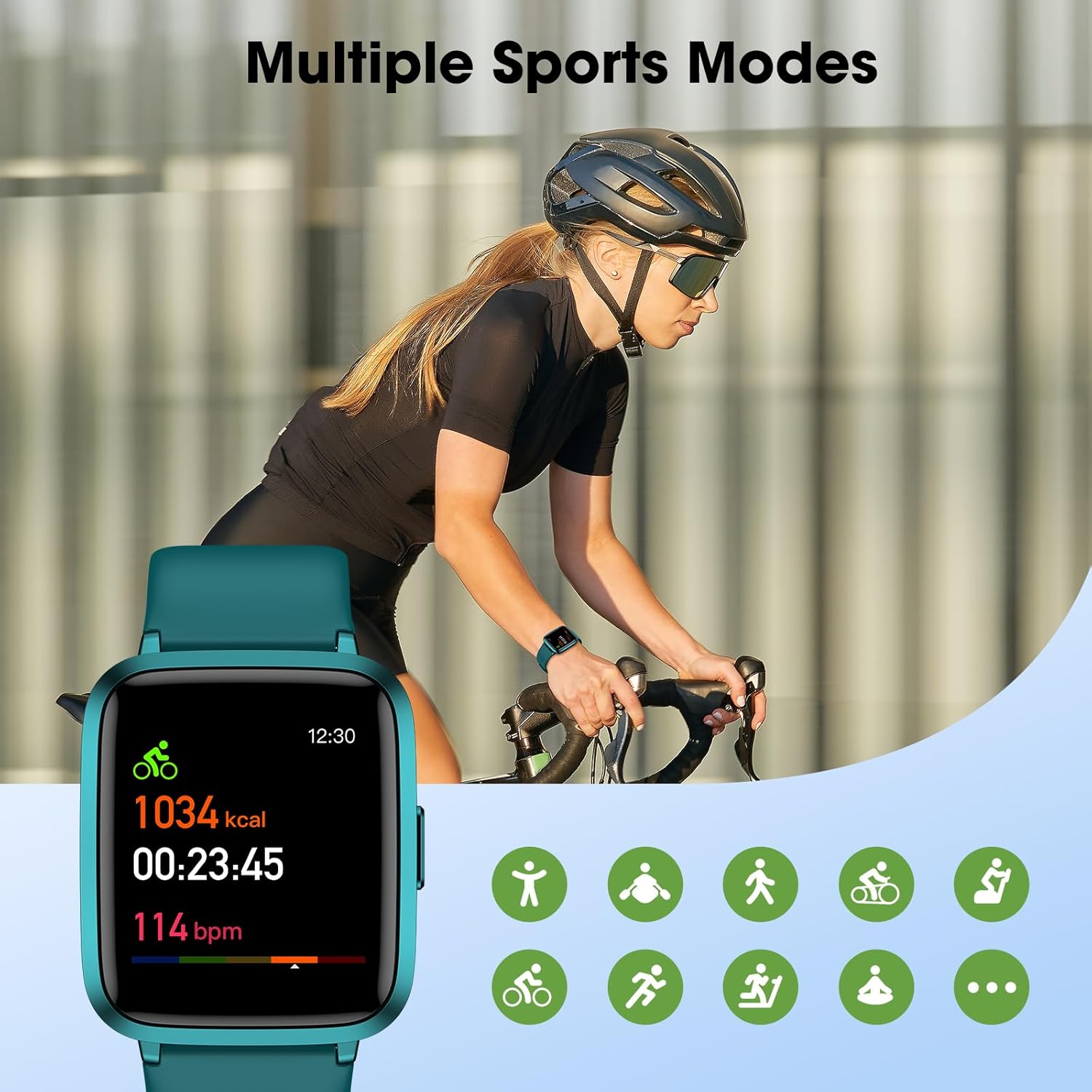 LIVIKEY Fitness Tracker Watch with Heart Rate Monitor, Activity Tracker with Pedometer, Sleep Monitor, Calories & Step Counter, IP68 Waterproof Smart Watches for Women Men Fitness Watch for Sports - Image 6